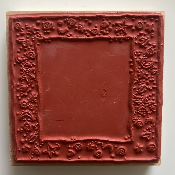 New XL Rubber Stamp (Stars, Moons) and XL Black Ink Pad - Picture 5 of 6